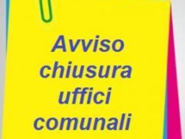 chiusura ufficio demografici  chiusura ufficio demografici