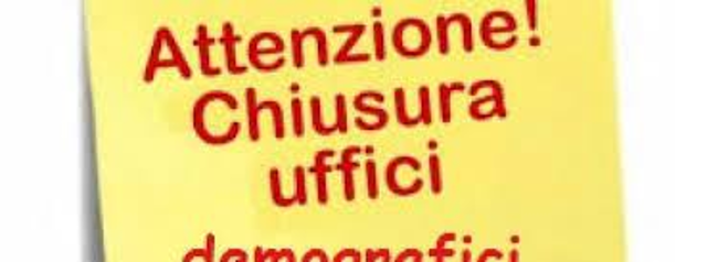 chiusura ufficio anagrafe