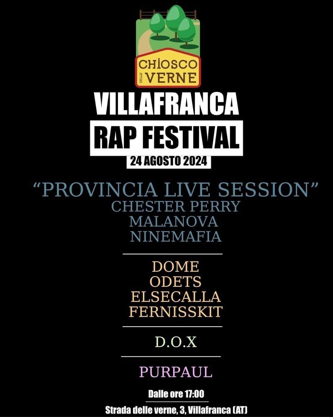 Chiosco delle Verne - Rap Festival