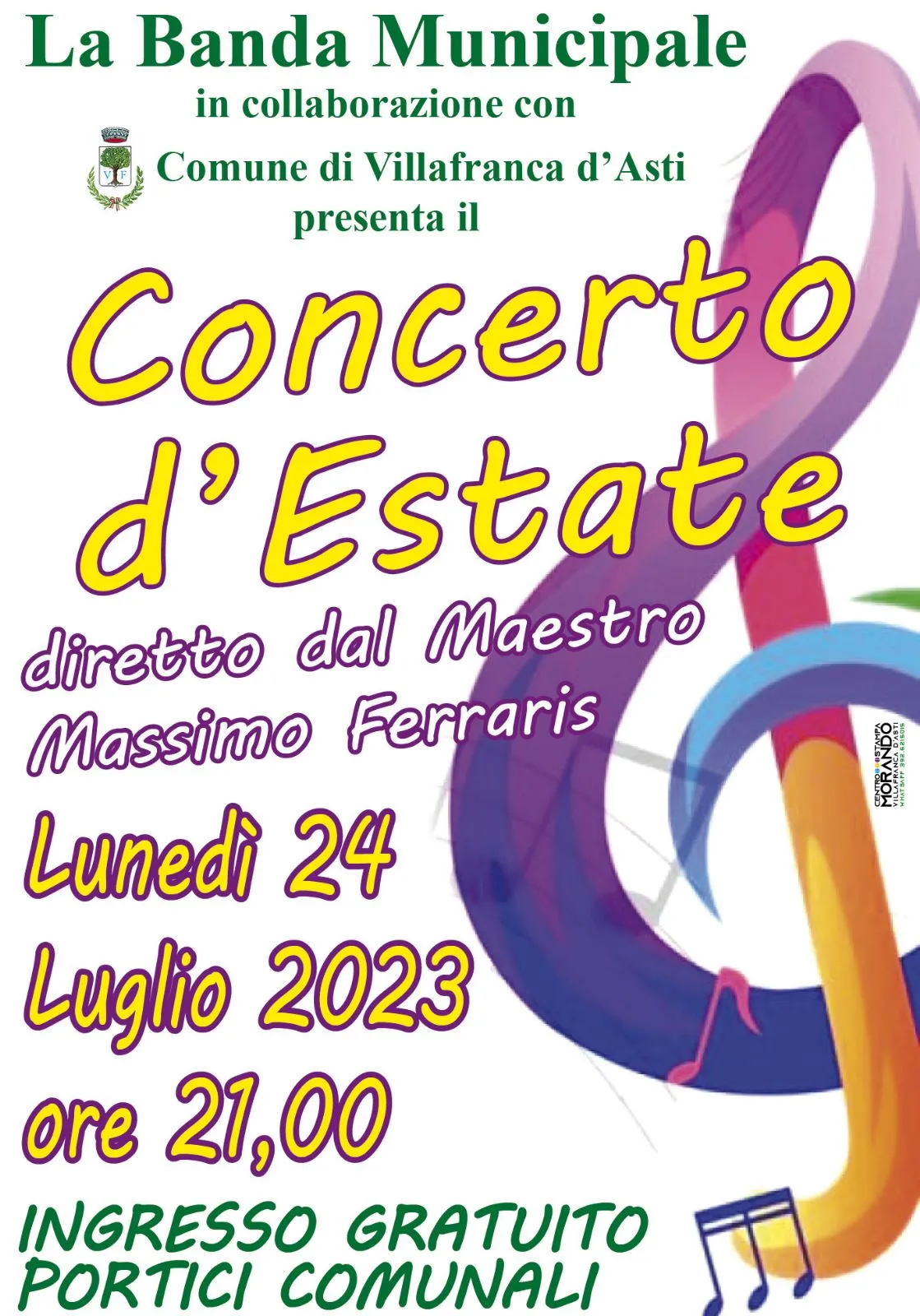 Concerto della Banda Musicale di Villafranca d'Asti