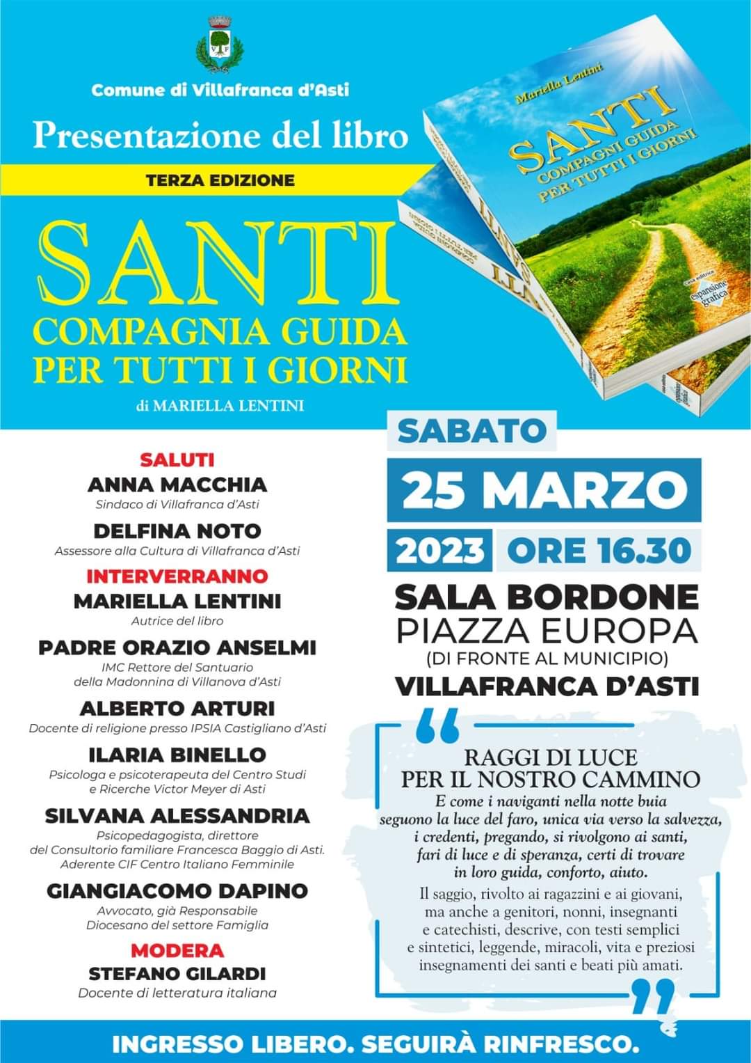 Presentazione libro: SANTI Compagni guida per tutti i giorni
