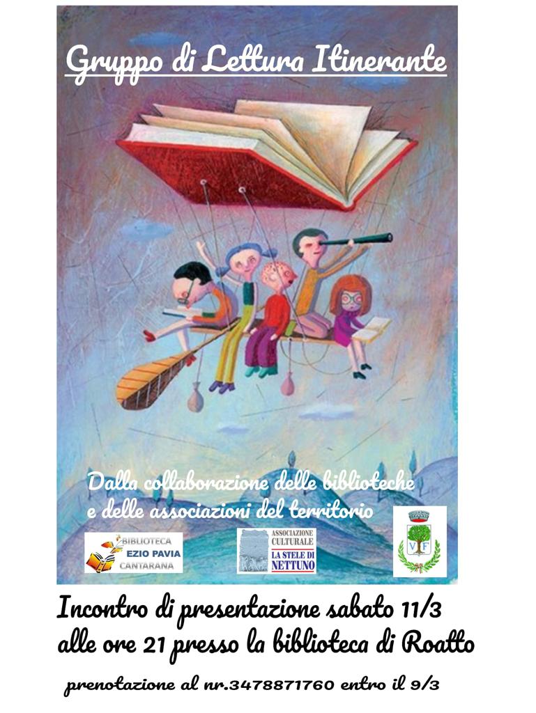 Letture Itineranti - Incontro presso la biblioteca di Roatto