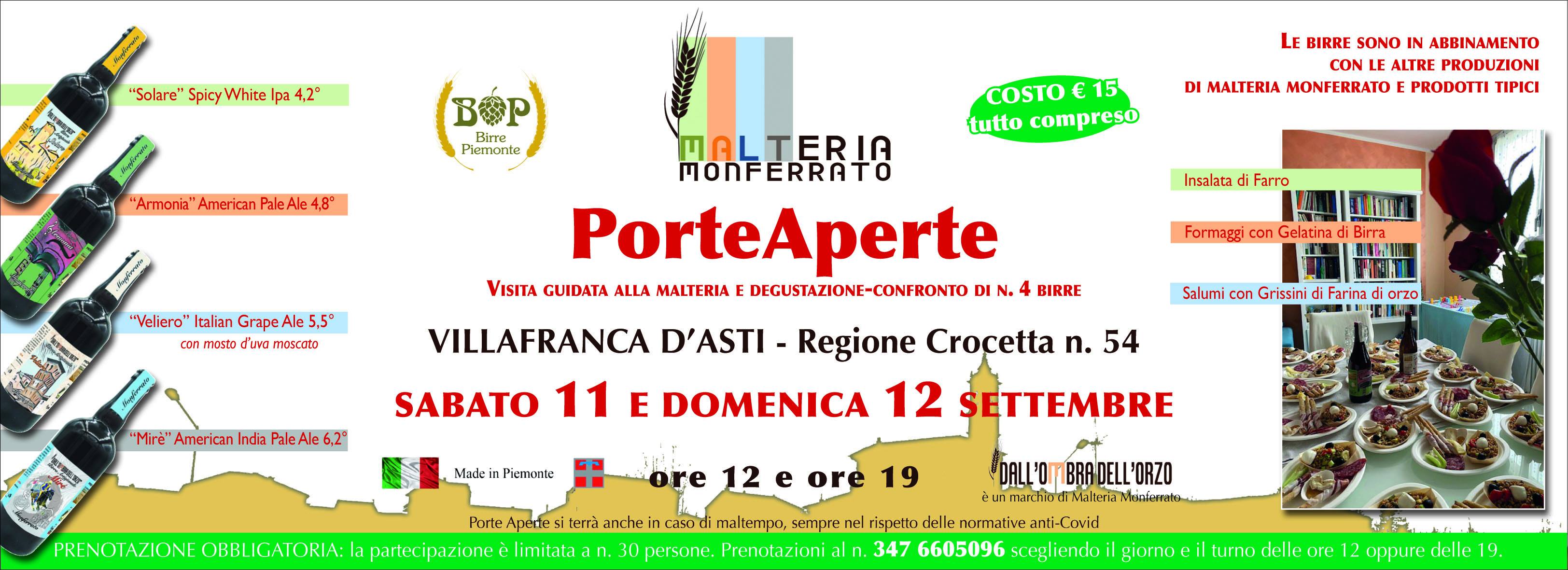 Villafranca d'Asti | Porte aperte alla Malteria Monferrato