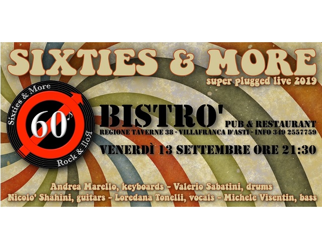 Villafranca d'Asti | Concerto dei Sixties & More